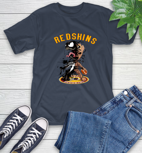 NFL Washington Redskins Football Venom Groot Guardians Of The Galaxy T-Shirt 4