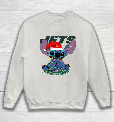 New York Jets NFL Football noel stitch Christmas Sweatshirt 8