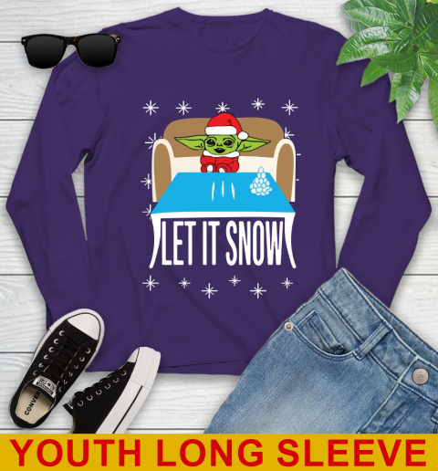 Christmas Baby Yoda And Cocaine Let It Snow Star Wars Shirts 120