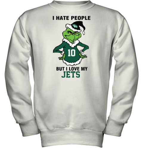 I Hate People But I Love My Jets New York Jets NFL Teams Youth Sweatshirt