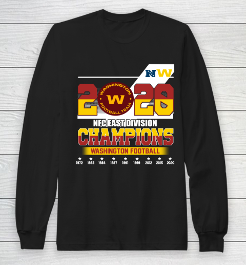 2020 NFC East Division Champions Washington Football Team Long Sleeve T-Shirt