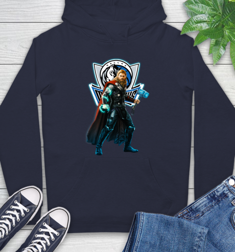 NBA Thor Avengers Endgame Basketball Dallas Mavericks Hoodie 4