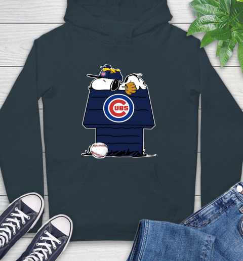 MLB Chicago Cubs Snoopy Woodstock The Peanuts Movie Baseball T Shirt Hoodie 7