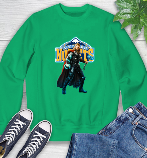 NBA Thor Avengers Endgame Basketball Denver Nuggets Sweatshirt 6