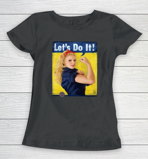 Trish Stratus Let's Do It Rosie The Riveter Parody Meme Women's T-Shirt