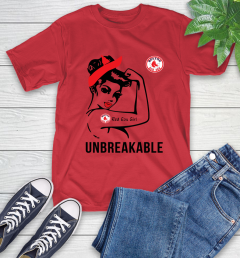 MLB Boston Red Sox Girl Unbreakable Baseball Sports T-Shirt 10