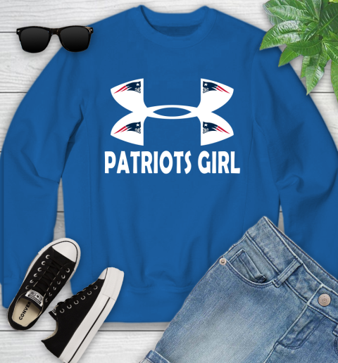 NFL New England Patriots Girl Under Armour Football Sports Youth Sweatshirt 7
