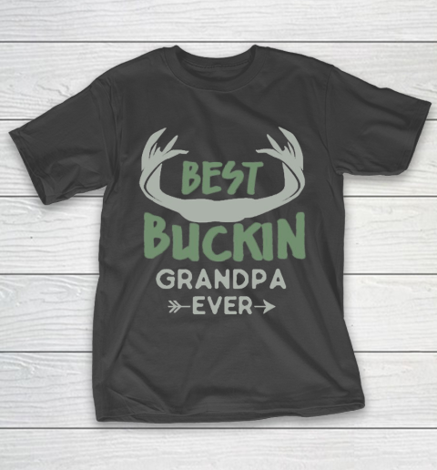 Grandpa Funny Gift Apparel  Deer Hunting Bucking Grandpa T-Shirt