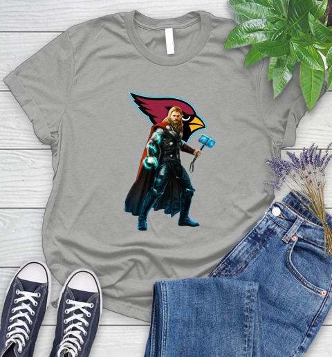 NFL Thor Avengers Endgame Football Arizona Cardinals Women's T-Shirt - Image 11