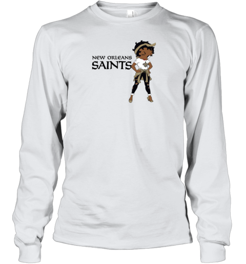 Betty Boop New Orleans Saints Youth Long Sleeve