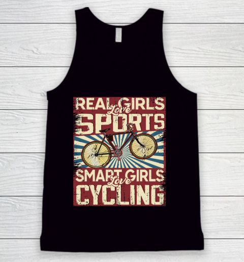 Real girls love sports smart girls love Cycling Tank Top