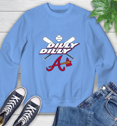 MLB Atlanta Braves Dilly Dilly Baseball Sports Sweatshirt 11
