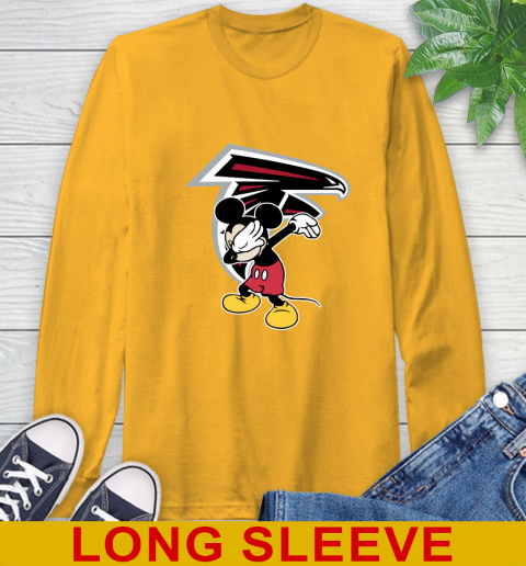 Atlanta Falcons NFL Football Dabbing Mickey Disney Sports Long Sleeve T-Shirt 3