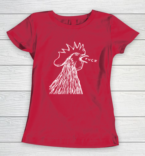 Funny Chicken Rooster Saying FUCK Women's T-Shirt 7