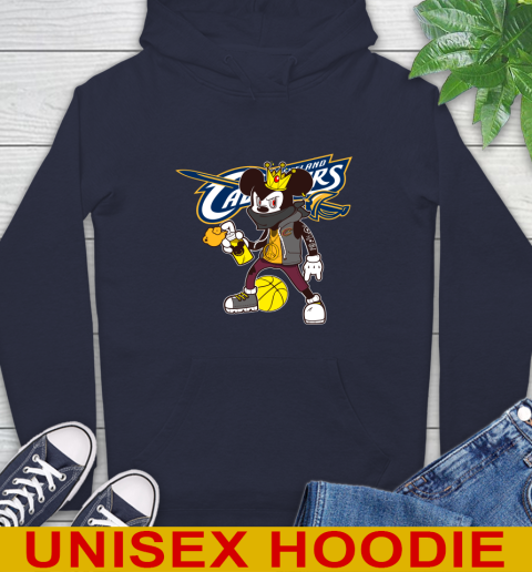 Cleveland Cavaliers NBA Basketball Mickey Peace Sign Sports Hoodie 4
