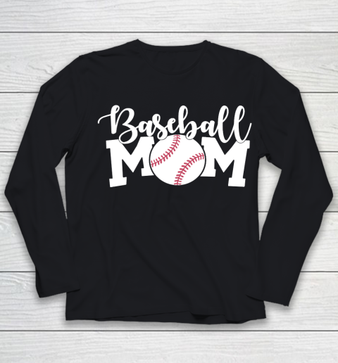 Mother's Day Funny Gift Ideas Apparel  Baseball Mom Shirt, Mom Shirts With Sayings, Mom Shirt Funny Youth Long Sleeve