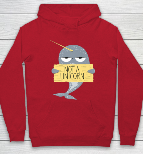 Not A Unicorn Cute Funny Narwhal Graphic Hoodie 10