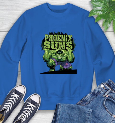 Phoenix Suns NBA Basketball Incredible Hulk Marvel Avengers Sports Sweatshirt 8