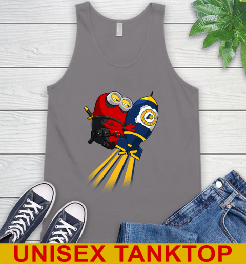 NBA Basketball Indiana Pacers Deadpool Minion Marvel Shirt Tank Top 6