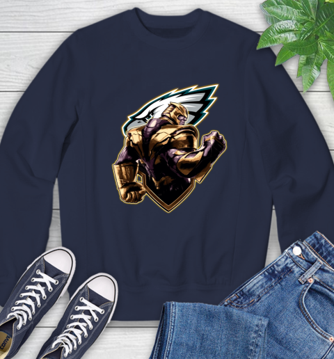 NFL Thanos Avengers Endgame Football Sports Philadelphia Eagles Sweatshirt 3
