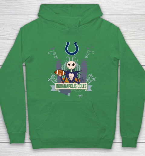 NFL Indianapolis Colts Football Jack Skellington Halloween Hoodie 5