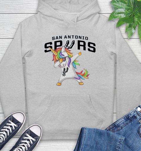 San Antonio Spurs NBA Basketball Funny Unicorn Dabbing Sports Hoodie 6