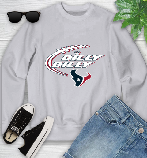 NFL Houston Texans Dilly Dilly Football Sports Youth Sweatshirt 4