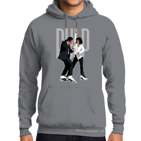 Air Jordan 13 Baron Matching Sneaker Tshirt Pulp Fiction Dance Black and Gray Jordan Shirt