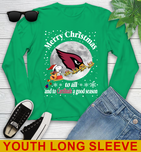 Arizona Cardinals Merry Christmas To All And To Cardinals A Good Season NFL Football Sports Youth Long Sleeve 7