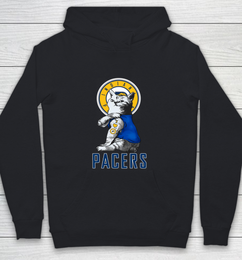 NBA Basketball My Cat Loves Indiana Pacers Youth Hoodie
