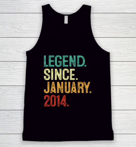 10 Years Old Legend Since January 2014 10th Birthday Tank Top
