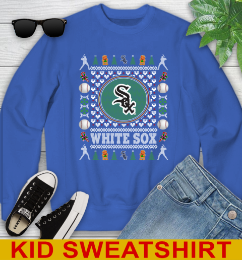 Chicago White Sox Merry Christmas MLB Baseball Loyal Fan Youth Sweatshirt 6