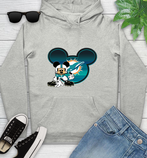 NFL Miami Dolphins Mickey Mouse Disney Football T Shirt Youth Hoodie