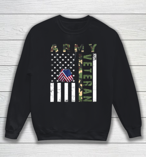 American Camo Flag Army Veteran Sweatshirt
