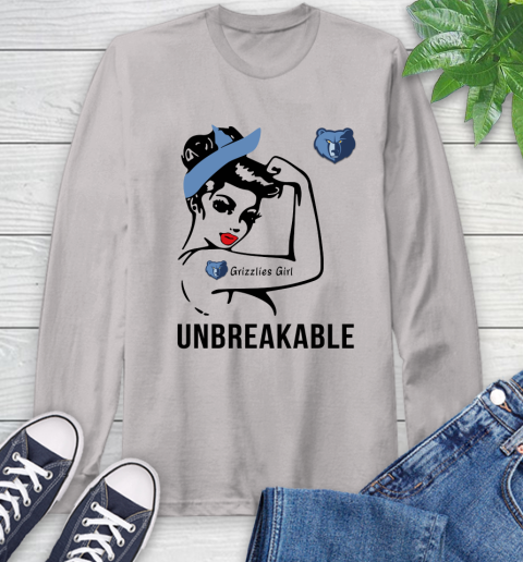 NBA Memphis Grizzlies Girl Unbreakable Basketball Sports Long Sleeve T-Shirt 11