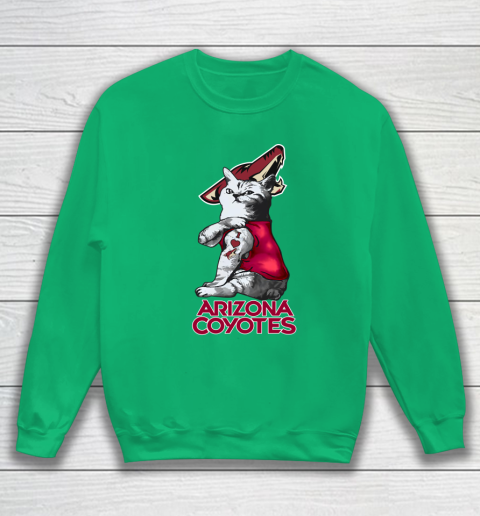 NHL My Cat Loves Arizona Coyotes Hockey Sweatshirt 5