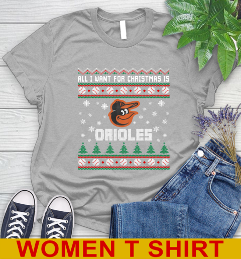 MLB All I Want For Christmas Is Baltimore Orioles Baseball Sports 89