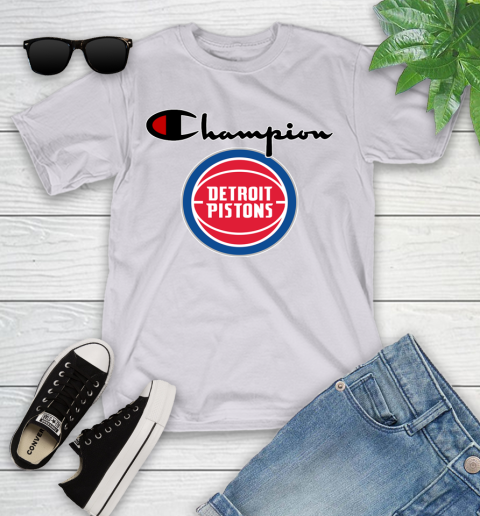 NBA Basketball Detroit Pistons Champion Shirt Youth T-Shirt 2