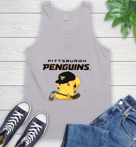 NHL Pikachu Hockey Sports Pittsburgh Penguins Tank Top 4