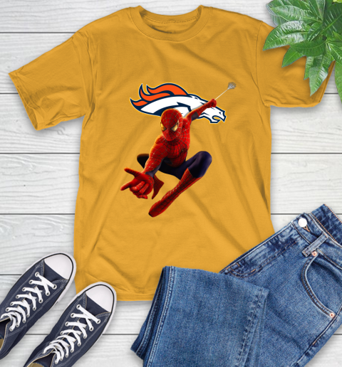 NFL Spider Man Avengers Endgame Football Denver Broncos T-Shirt 3