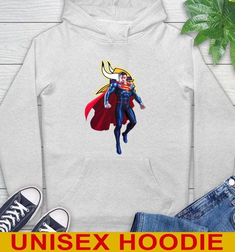 NFL Superman DC Sports Football Minnesota Vikings Hoodie
