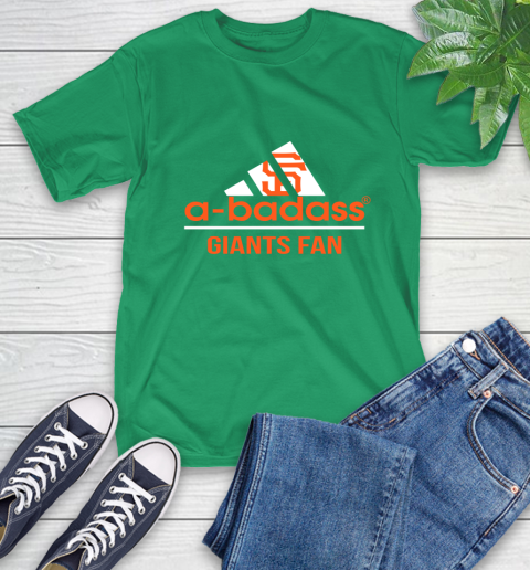 MLB A Badass San Francisco Giants Fan Adidas Baseball Sports T-Shirt 7