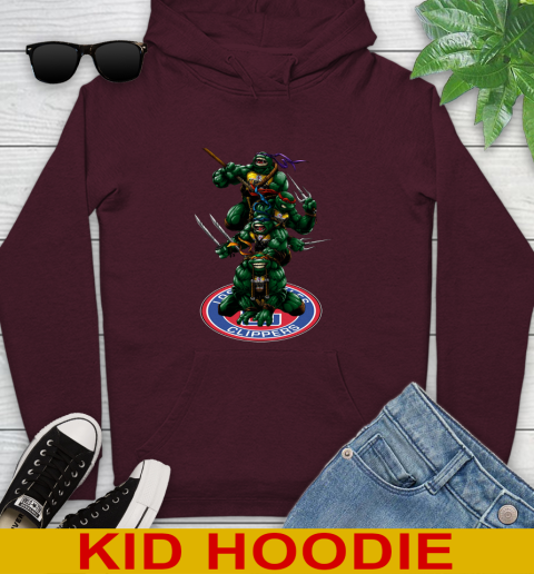 NBA Basketball LA Clippers Teenage Mutant Ninja Turtles Shirt Youth Hoodie 7