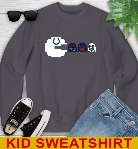 Indianapolis Colts NFL Football Pac Man Champion Youth Sweatshirt 6
