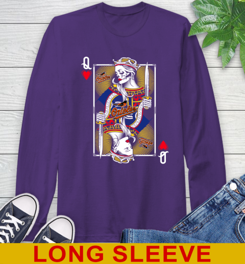 MLB Baseball Baltimore Orioles The Queen Of Hearts Card Shirt Long Sleeve T-Shirt 5