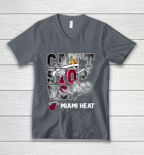 NBA Miami Heat Basketball Can't Stop Vs V-Neck T-Shirt 4