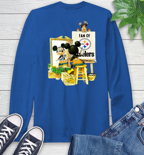 NFL Football Pittsburgh Steelers Mickey Drawing Shirt 64