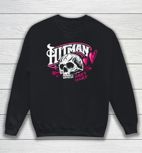 Skull Hit man Bret Hart WWE for fans and lovers vintage Sweatshirt