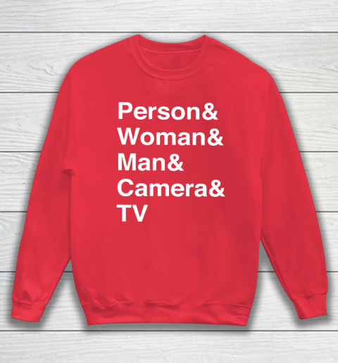 Person Woman Man Camera TV Sweatshirt 7