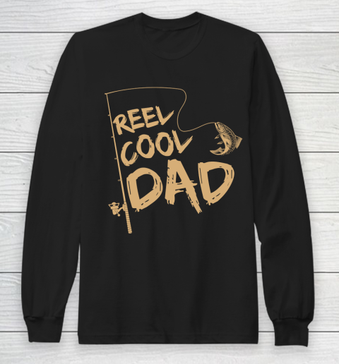 Father's Day Funny Gift Ideas Apparel  Fishing Reel Cool Dad Dad Father T Shirt Long Sleeve T-Shirt